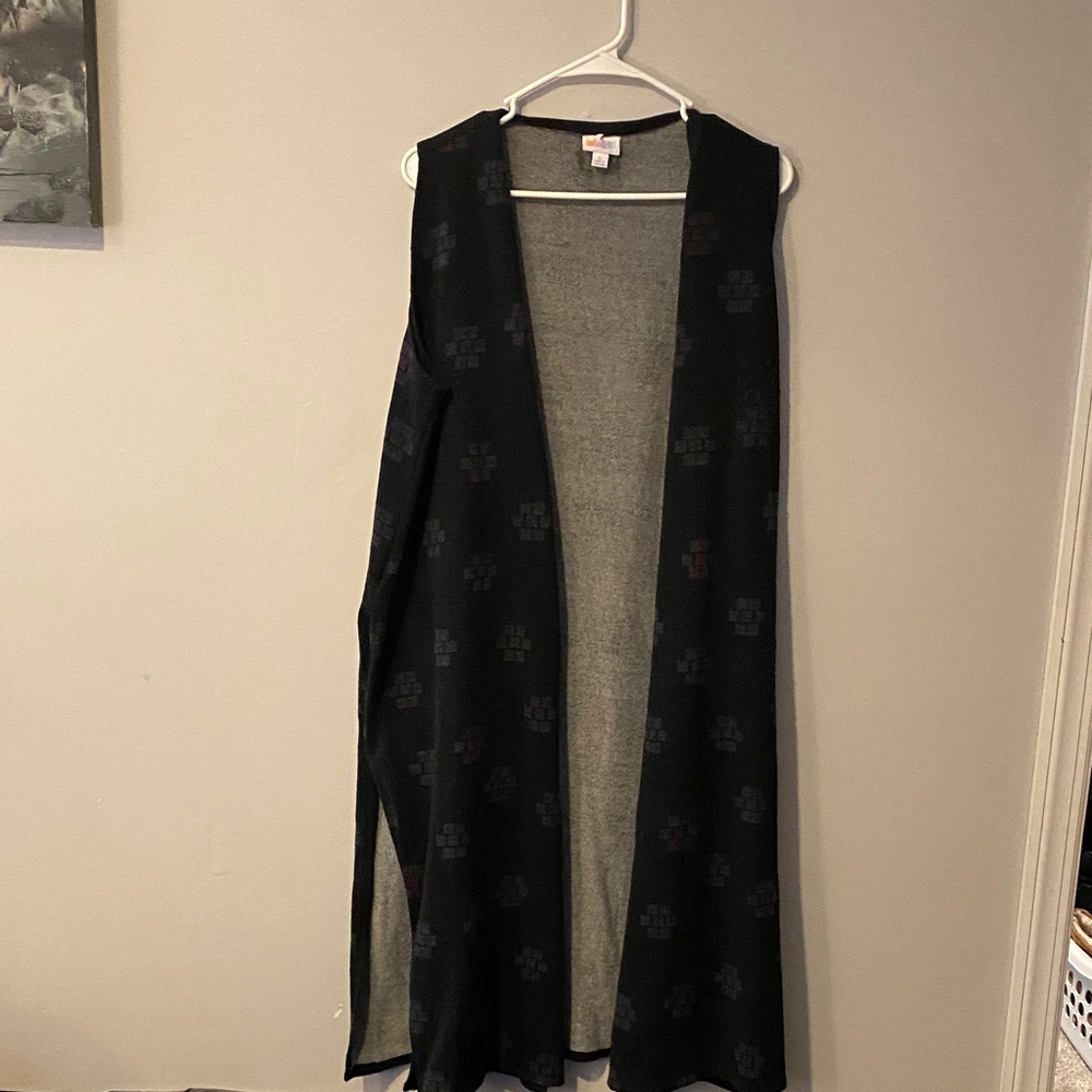 LuLaRoe Black Open Front Cardigan